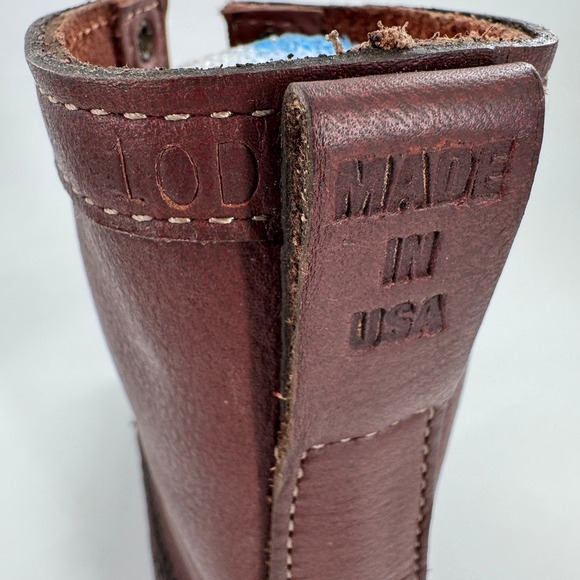 Gokey Upland Mens Handmade Brown Leather Lace Up Moc Toe Work Boots USA Sz 10 - Picture 3 of 10